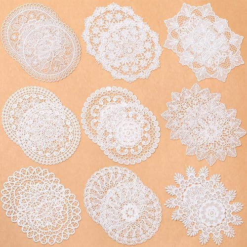 18 Piece 6 Inch Handmade Lace Doilies Set