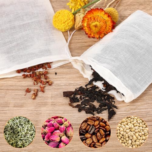 Giantree 30 Pcs Tea Filters Drawstring Bags