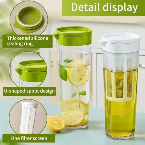 1100ml Plastic Cold Water Pitcher with Removable Core