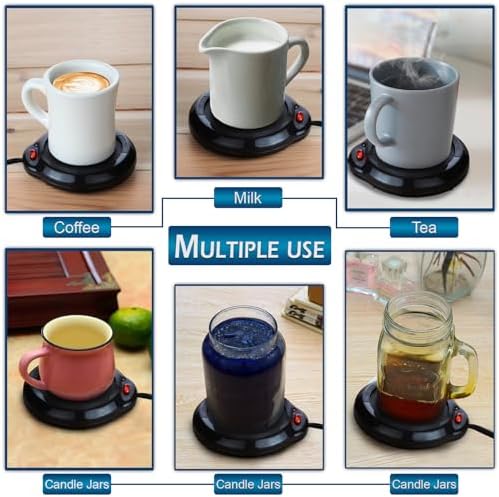 Home-X Mug Warmer - Desktop Coffee Tea Heater Black
