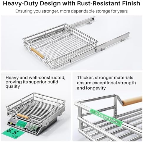 Heavy Duty Pull Out Cabinet Organizer for Kitchen