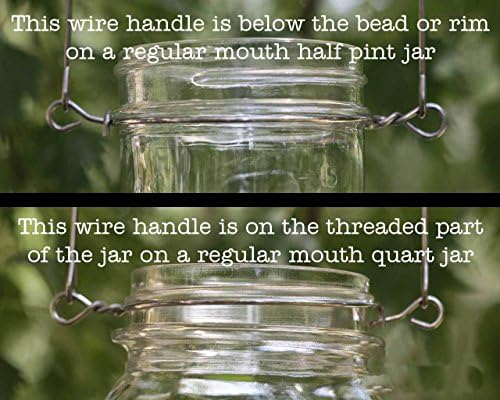 Stainless Steel Wire Handles for Mason Ball Canning Jars 6 Pack