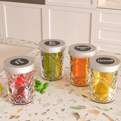 Set of 12 16 oz Glass Mason Jars with Airtight Lids and Bands