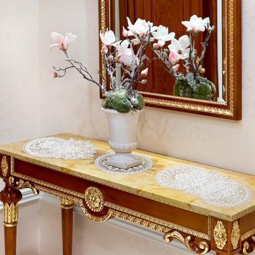 18 Piece 6 Inch Handmade Lace Doilies Set