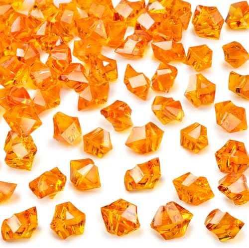DomeStar Orange Fake Diamonds Ice Cube Molds 150 PCS