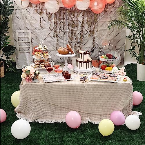 6 Pcs White Cake Stands Set for Parties and Celebrations