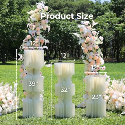 3PCS Pillaro Cake Stands for Party and Wedding