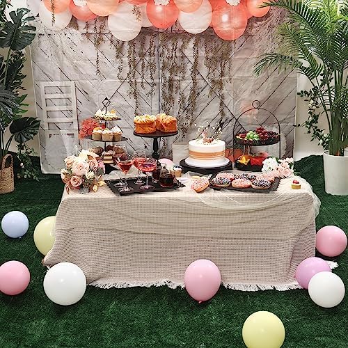 6 Pcs Black Cake Stands Set for Party Serving