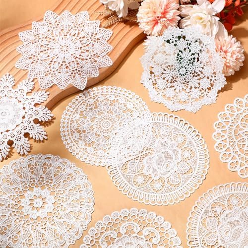 18 Piece 6 Inch Handmade Lace Doilies Set